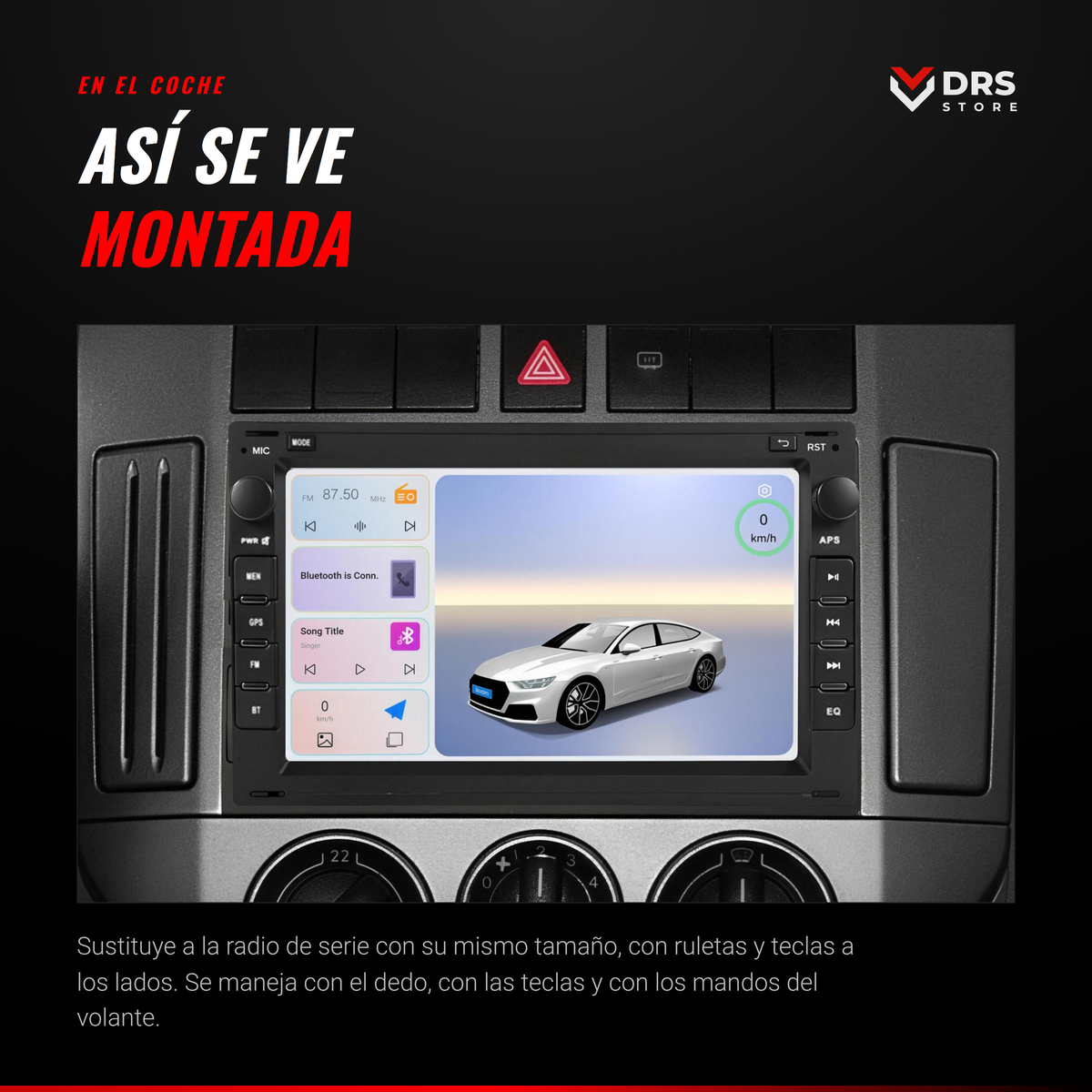 Pantalla Android Volkswagen Golf 4, Passat B5, Polo y T5 7"