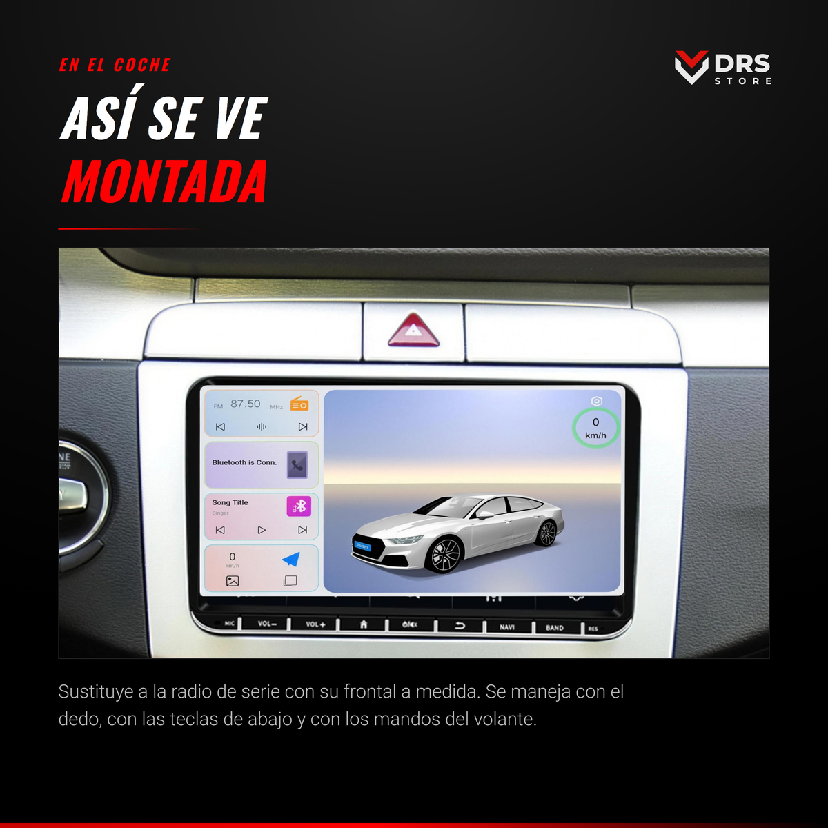 Pantalla Android Volkswagen Golf 5 y 6, Jetta, Passat B6 y B7, Passat CC y Polo 9"