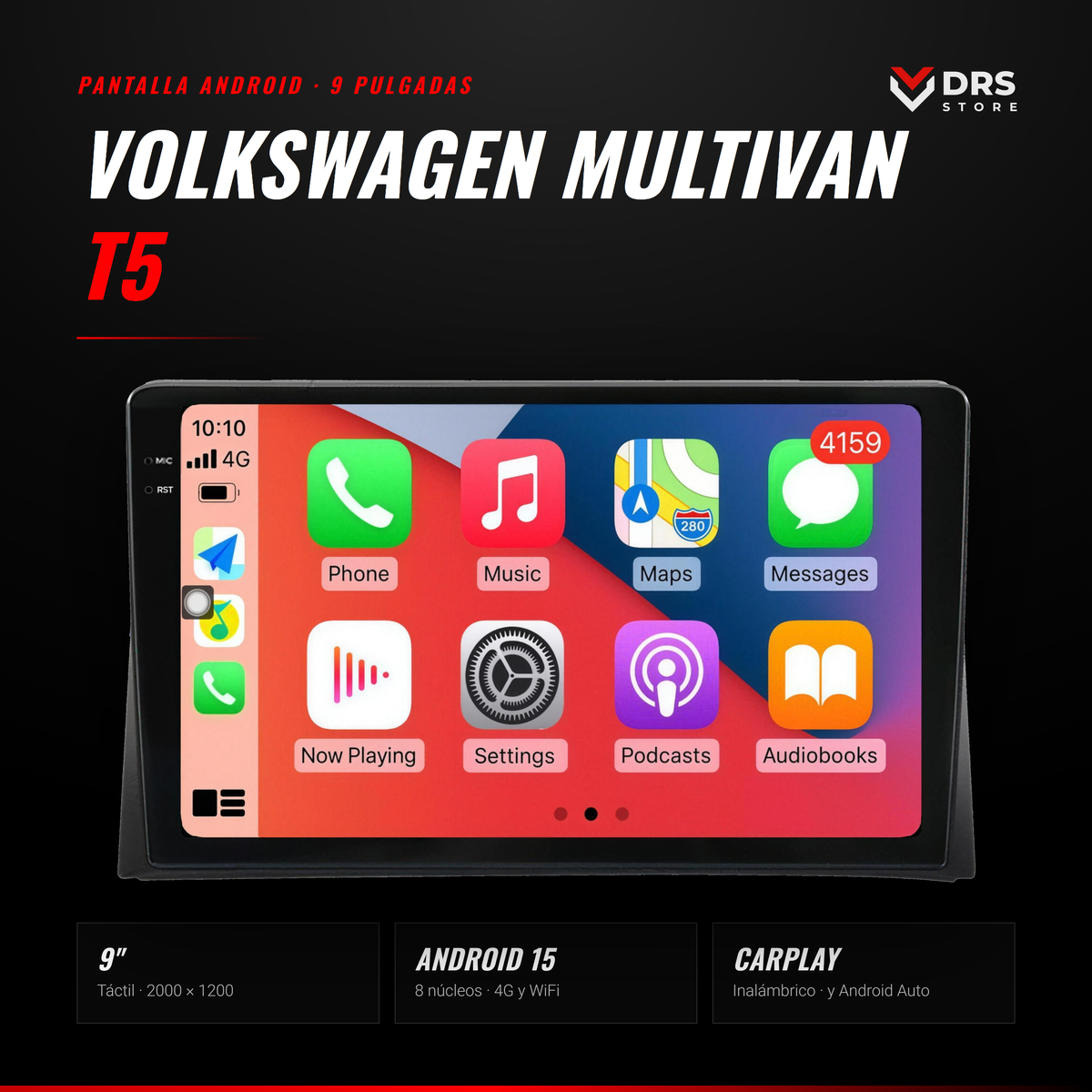 Pantalla Android Volkswagen Multivan T5