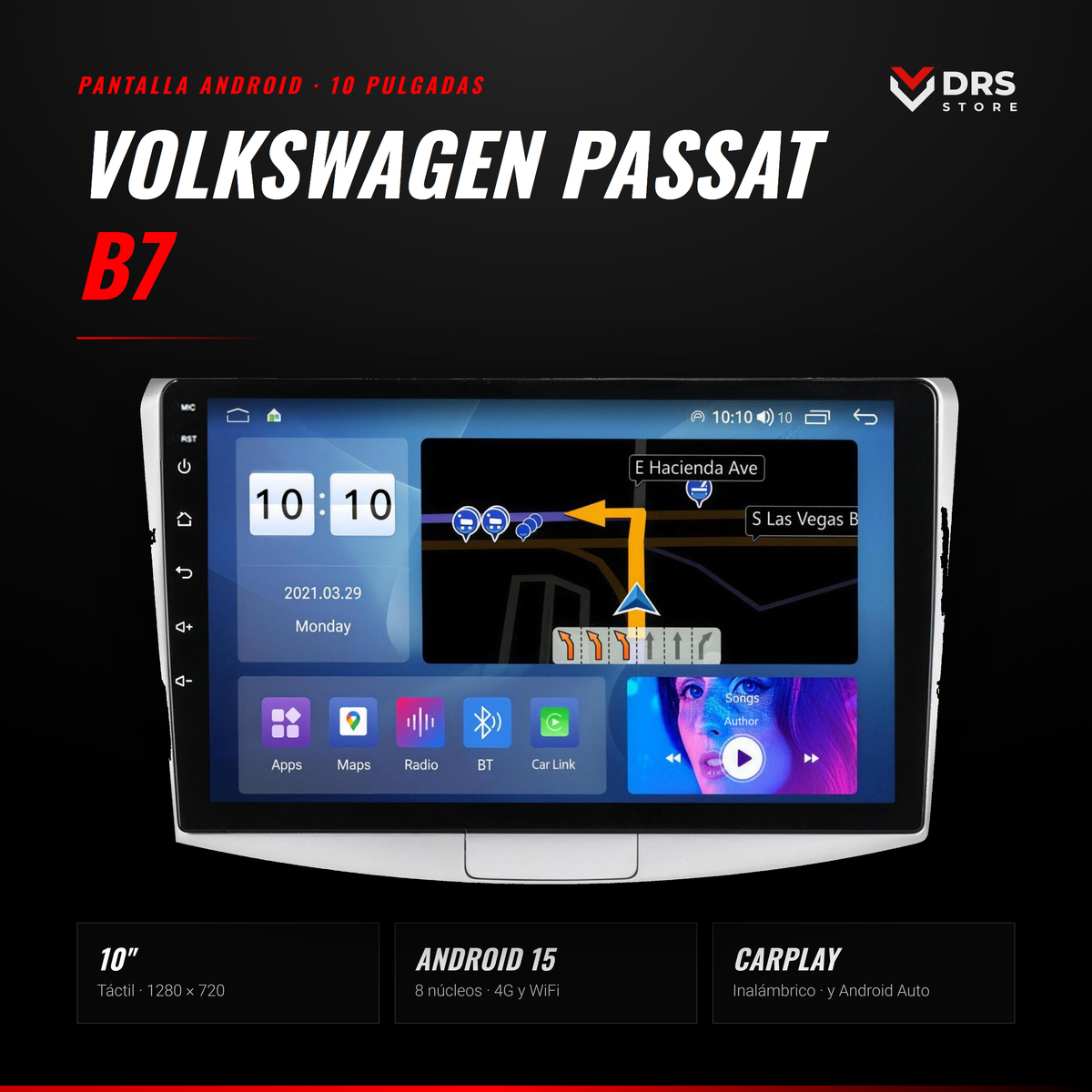 Pantalla Android Volkswagen Passat B7
