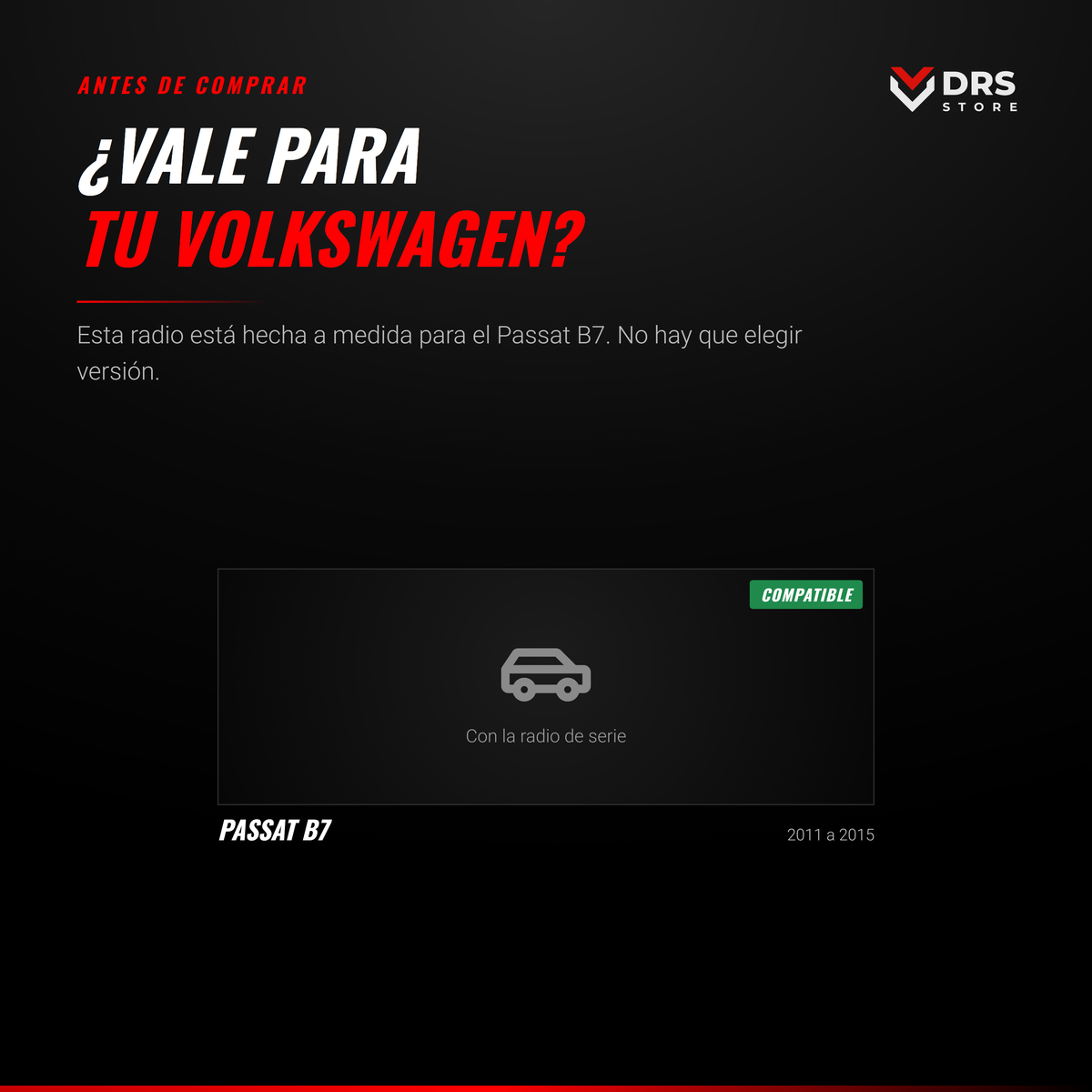 Pantalla Android Volkswagen Passat B7