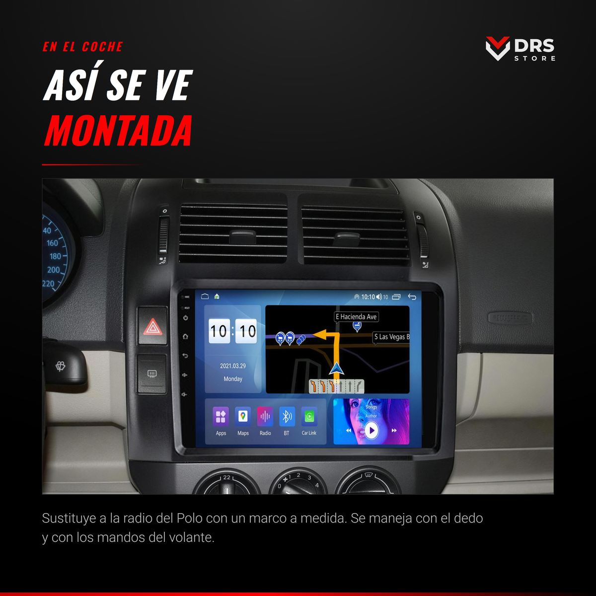 Pantalla Android Volkswagen Polo 9N
