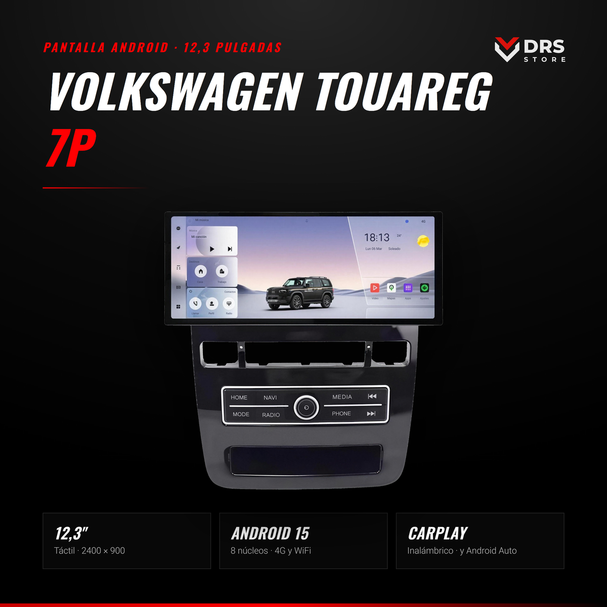 Pantalla Android Volkswagen Touareg 7P