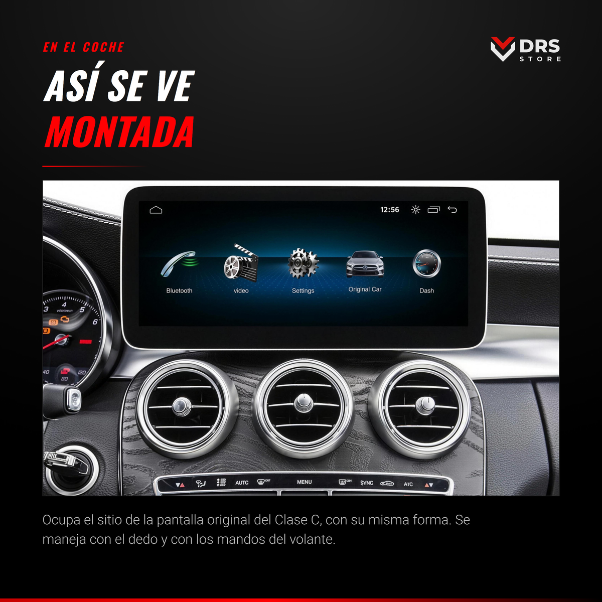 Pantalla Linux Mercedes Clase C W205, GLC X253 y Clase V W447