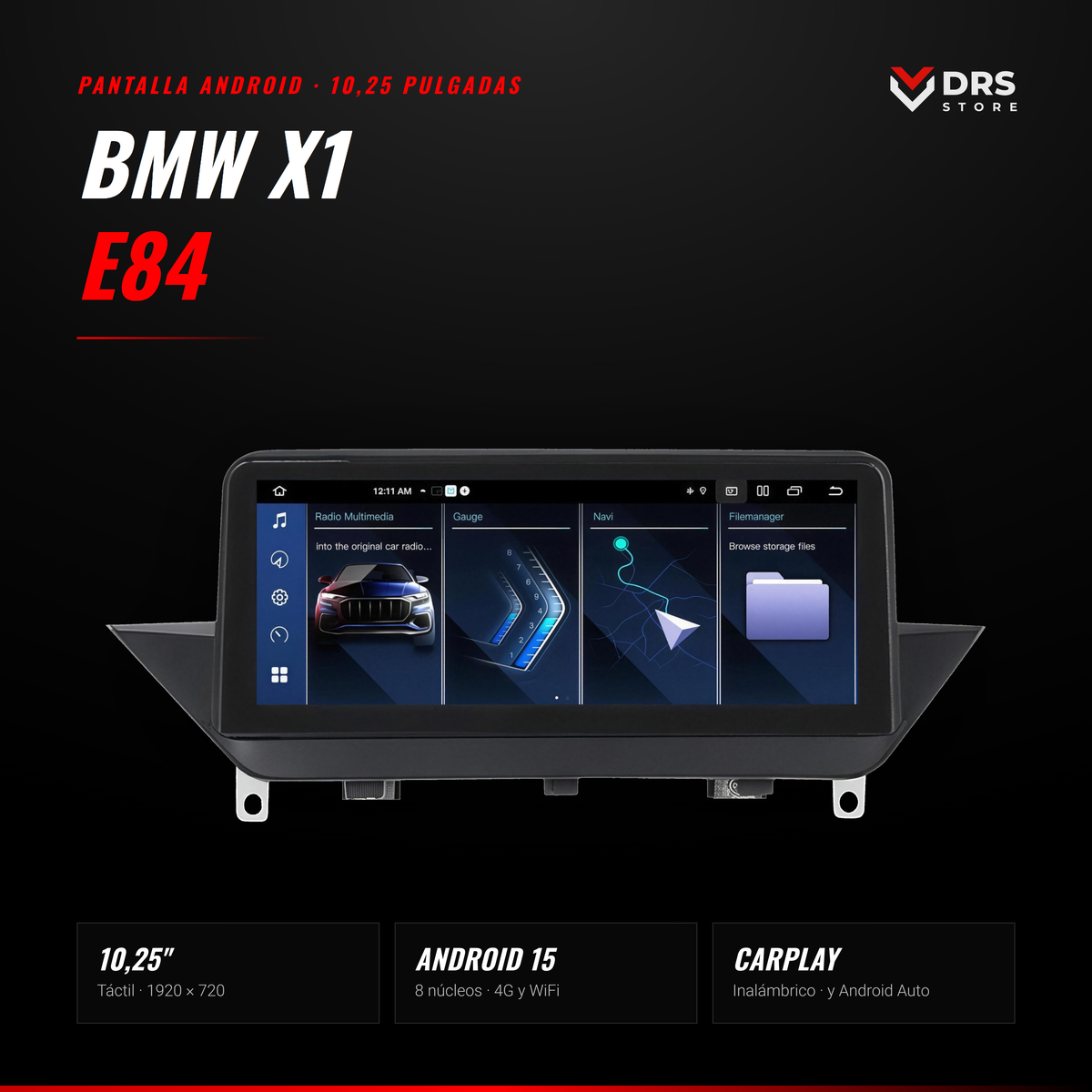 Pantalla Android BMW X1 E84