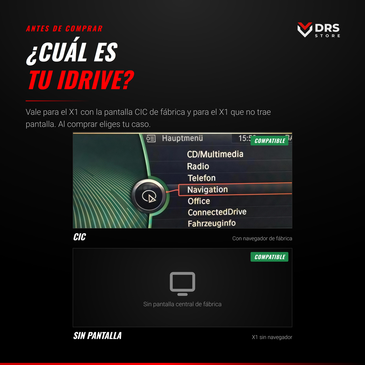 Pantalla Android BMW X1 E84
