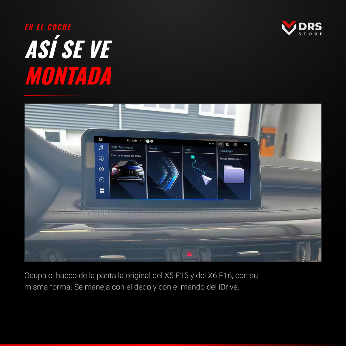 Pantalla Android BMW X5 F15 y X6 F16
